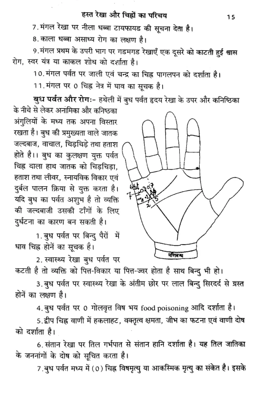 Hasta Rekha Dvara Roga Jnana Evam Nidana